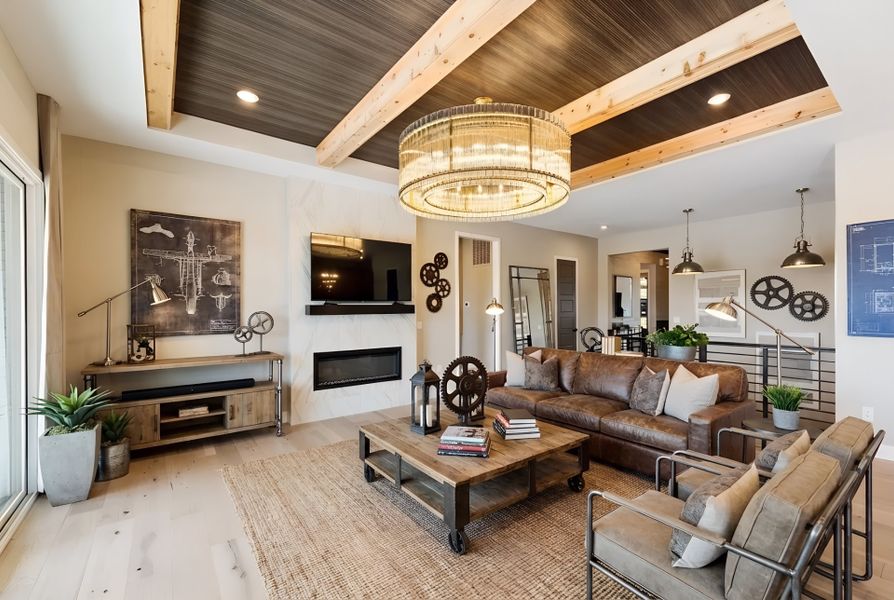 Furnished interior view inside a new home in Hidden Fields, Hoschton (Image 38).