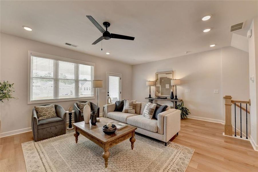 Furnished interior view inside a new home in East Park Village, Kennesaw (Image 12). Furnished interior view inside a new home in East Park Village, Kennesaw (Image 12).