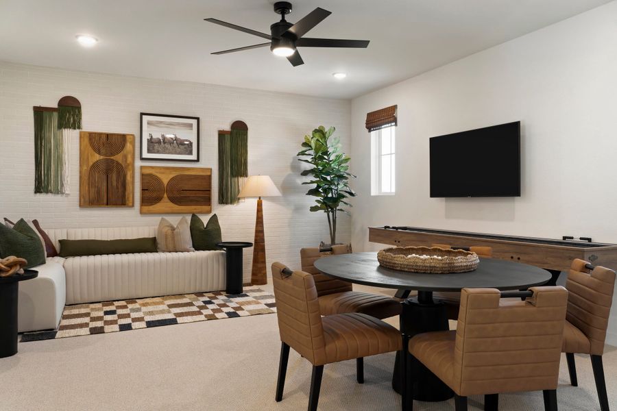 Furnished interior view inside a new home in Heritage, Dripping Springs (Image 47).