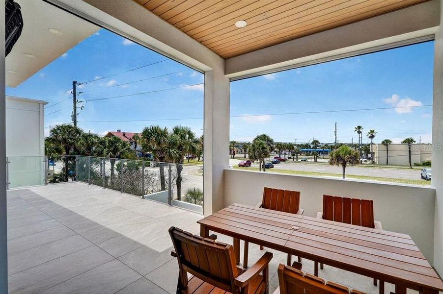 Exterior details and patio area of a home in , New Smyrna Beach (Image 45).