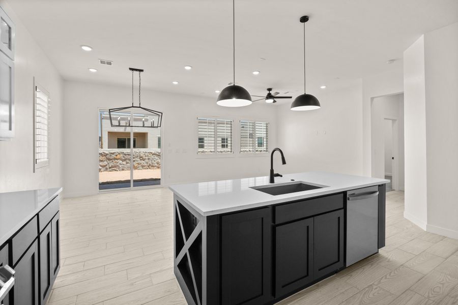 Furnished interior view inside a new home in Gateway Estates, El Paso (Image 10). Furnished interior view inside a new home in Gateway Estates, El Paso (Image 10).