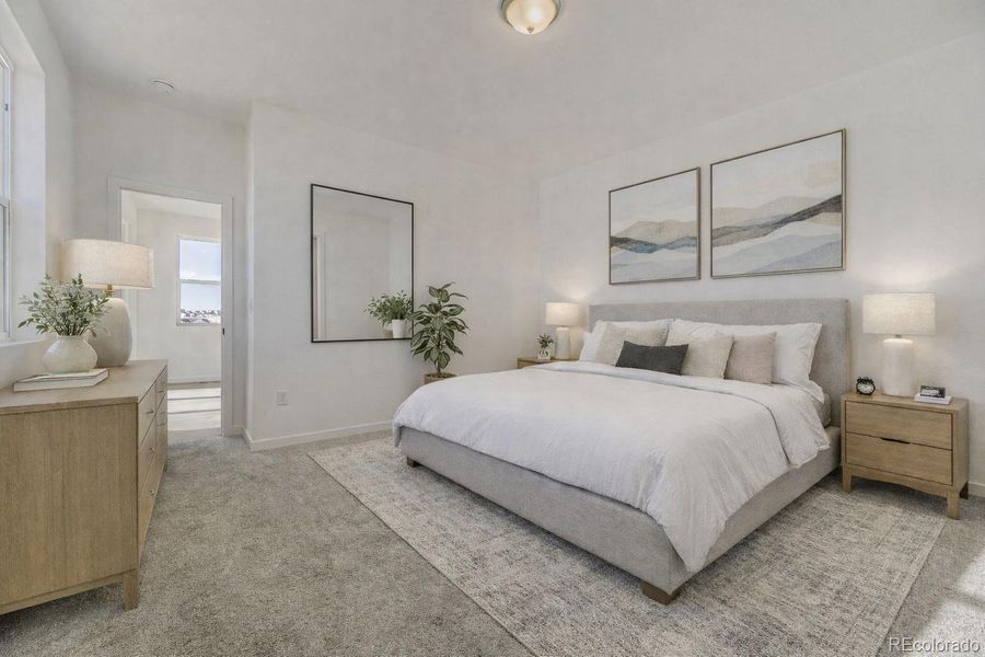 Virtually Staged Primary Bedroom Virtually Staged Primary Bedroom