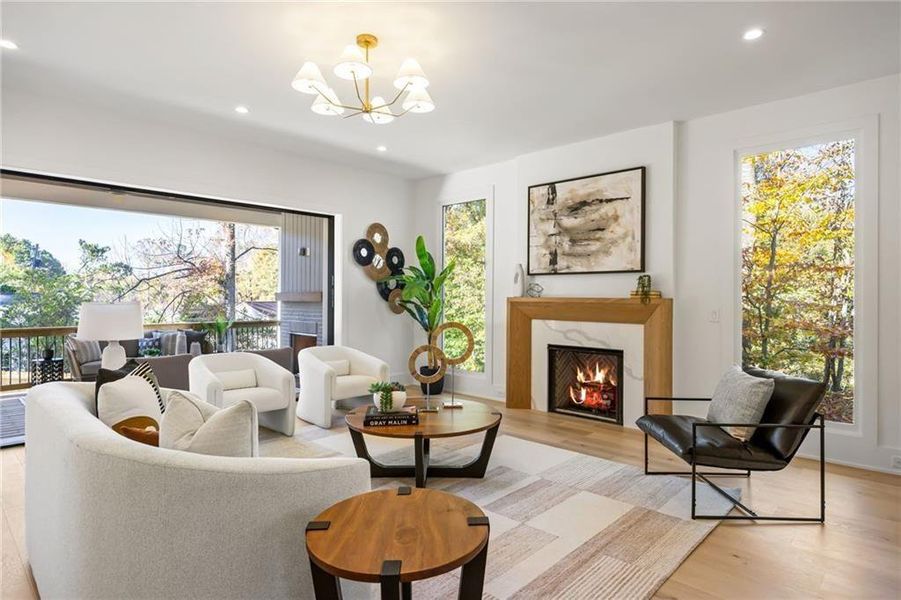Furnished interior view inside a new home in , Chamblee (Image 35).