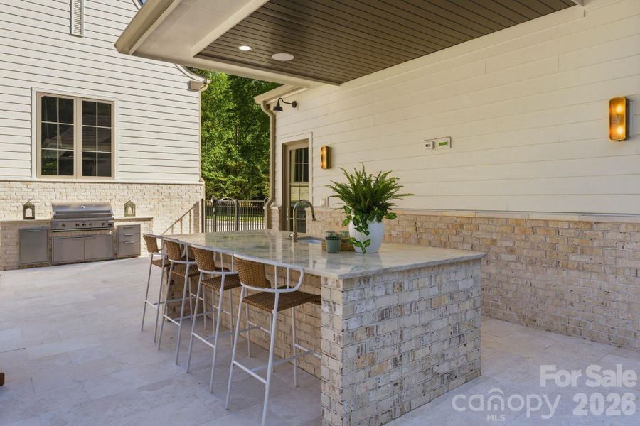 Exterior details and patio area of a home in , Davidson (Image 29).