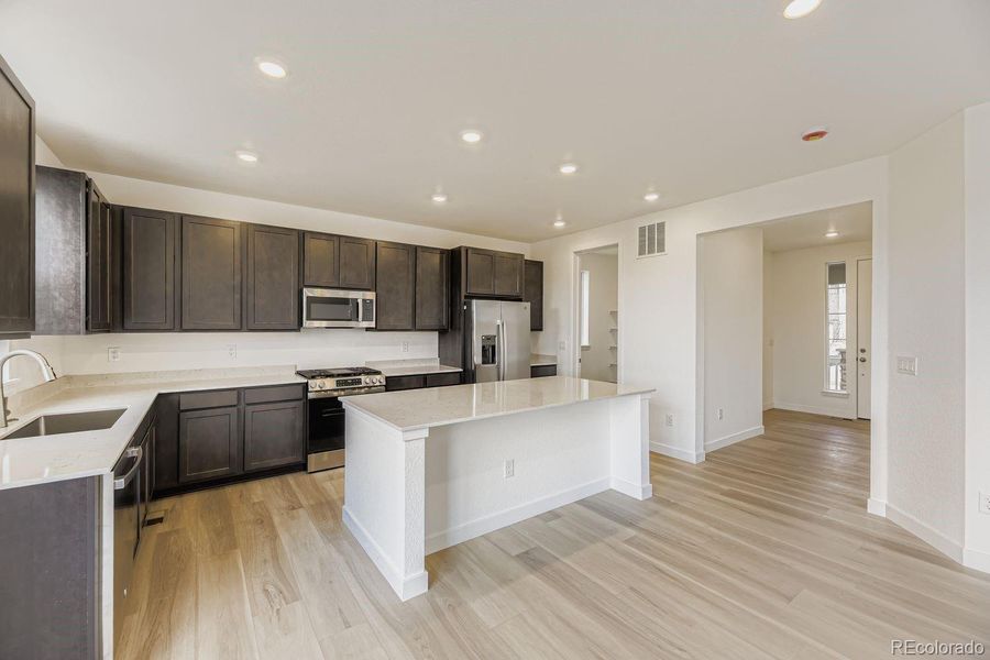 Furnished interior view inside a new home in , Centennial (Image 7).