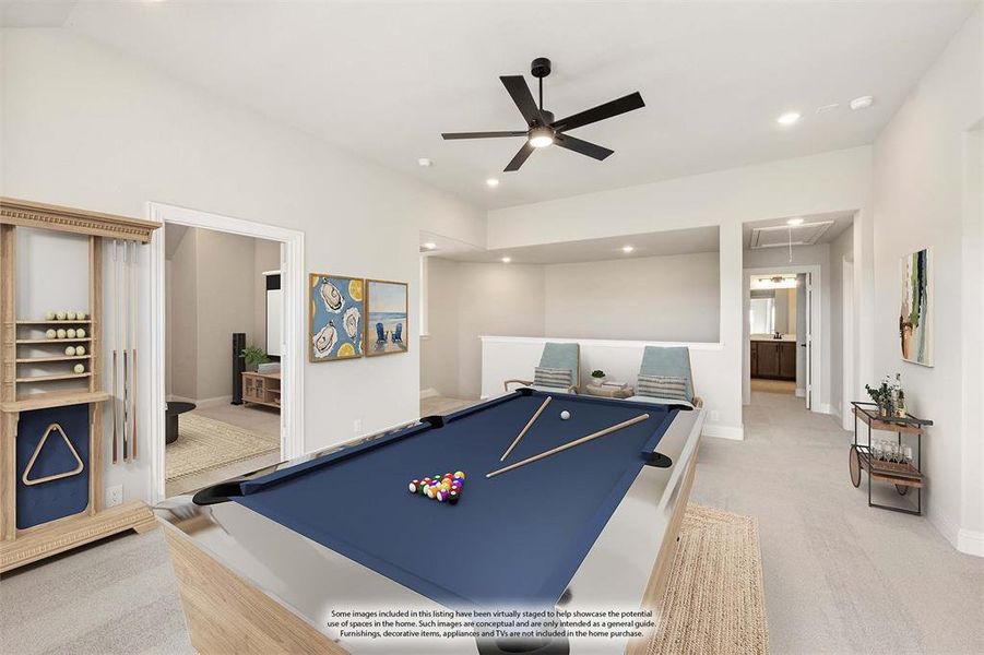 Furnished interior view inside a new home in Timberbrook, Justin (Image 20).