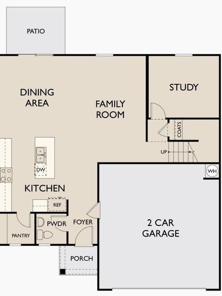 2D floor plan layout of this home in Kendall Grove, McDonough, GA (Image 4).