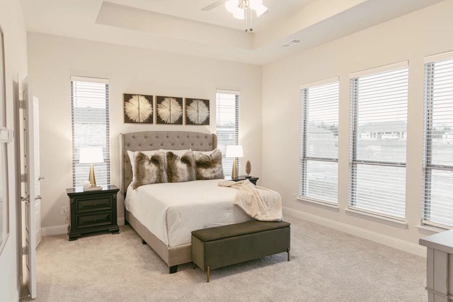 Representative furnished interior of a home built from the Newport (Side) by Stonehollow Homes in Sister Grove II, Van Alstyne (Image 14).