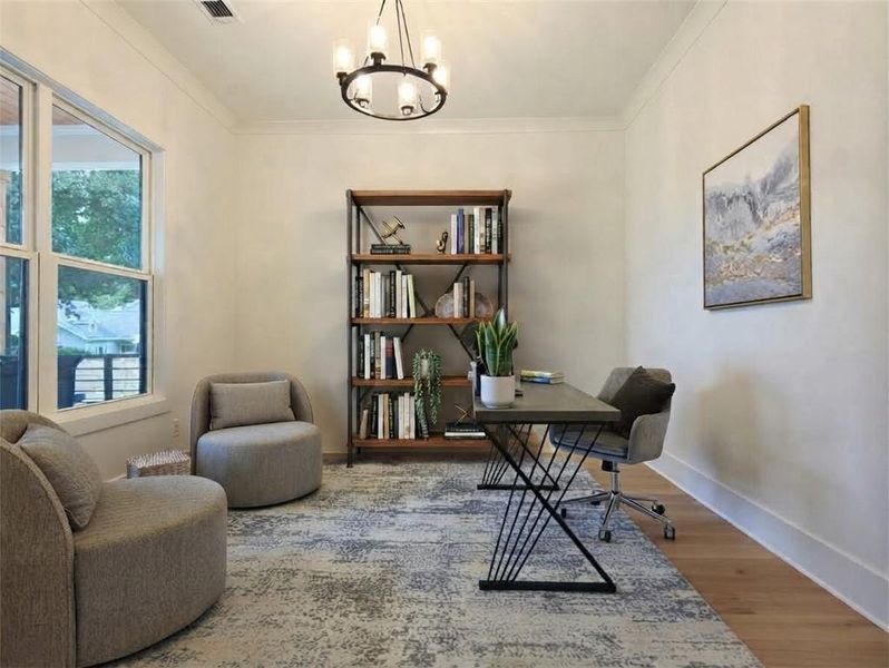 Furnished interior view inside a new home in , Atlanta (Image 7).
