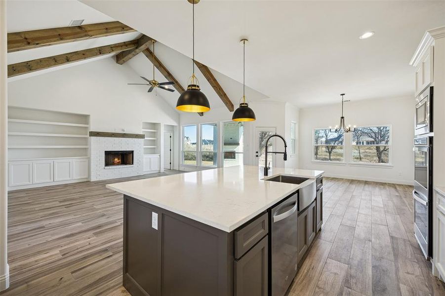 Furnished interior view inside a new home in , Azle (Image 19).