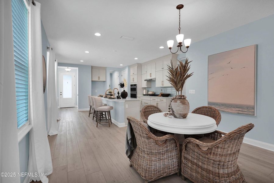 Furnished interior view inside a new home in Seabrook Village at Nocatee, Ponte Vedra (Image 4). Furnished interior view inside a new home in Seabrook Village at Nocatee, Ponte Vedra (Image 4).