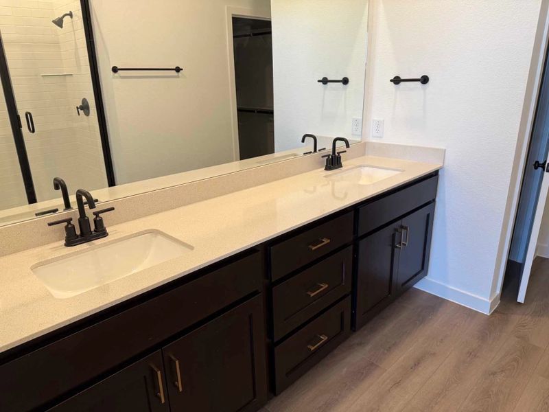 Primary Bathroom Construction Progress featuring the Oxford Collection Primary Bathroom Construction Progress featuring the Oxford Collection