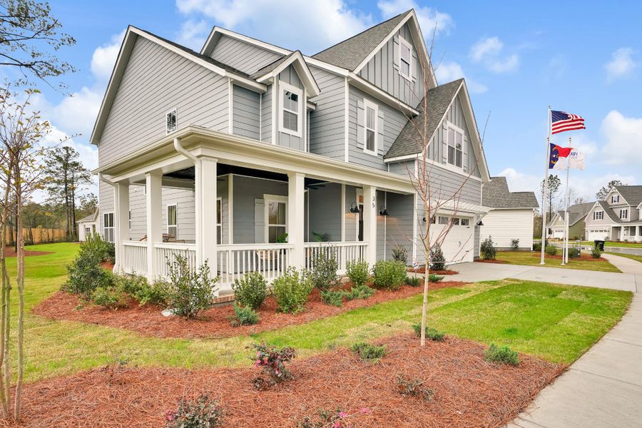 Representative exterior photo of a completed home built from the Harrison by Bill Clark Homes in Sidbury Landing, Wilmington, NC (Image 31).