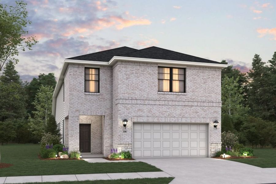 Representative exterior photo of a completed home built from the Rayburn III Sorella 40s by Brohn Homes in Sorella, Tomball, TX (Image 15). Representative exterior photo of a completed home built from the Rayburn III Sorella 40s by Brohn Homes in Sorella, Tomball, TX (Image 15).