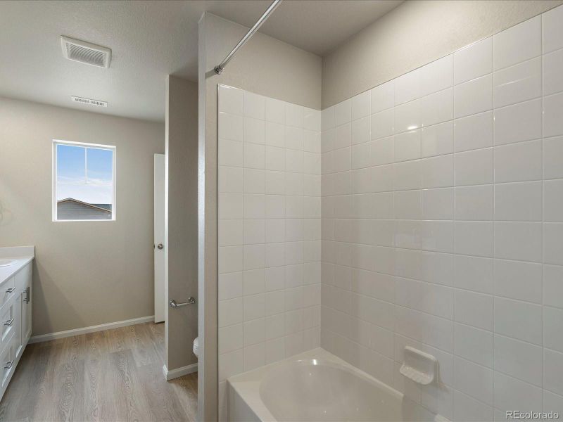 Furnished interior view inside a new home in Buffalo Highlands: The Canyon Collection, Commerce City (Image 9). Furnished interior view inside a new home in Buffalo Highlands: The Canyon Collection, Commerce City (Image 9).