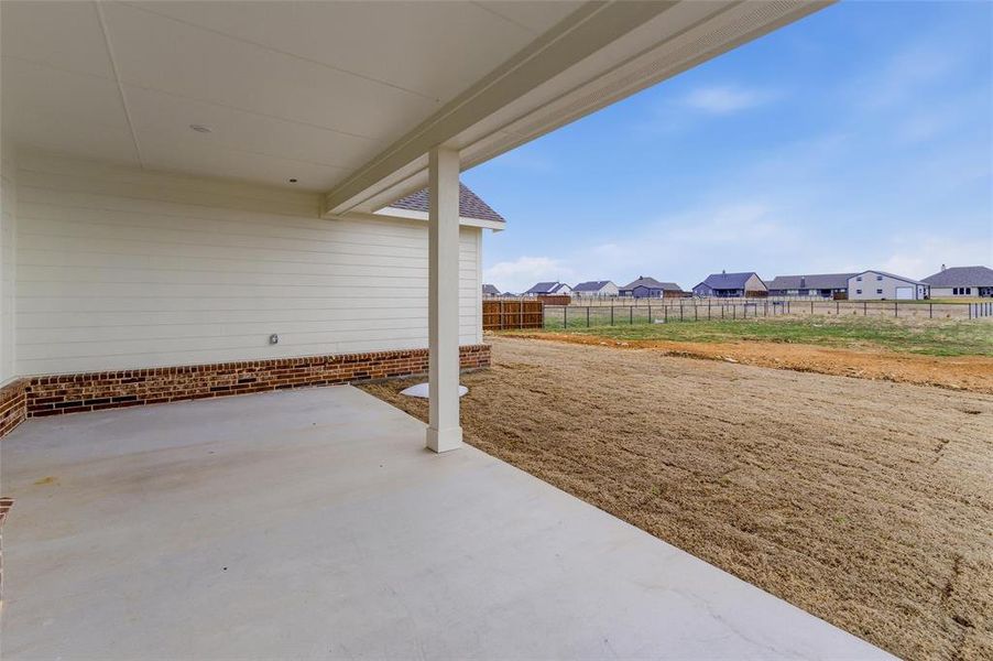 Exterior details and patio area of a home in Fairview Meadows, New Fairview (Image 4).