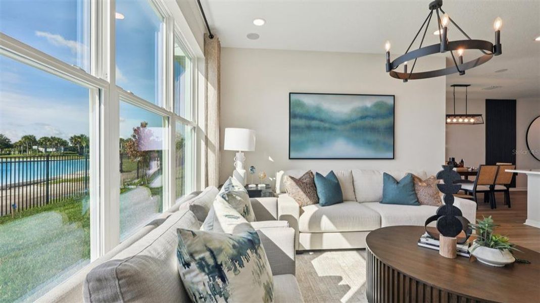 Furnished interior view inside a new home in Isla Mirada, San Antonio (Image 24).