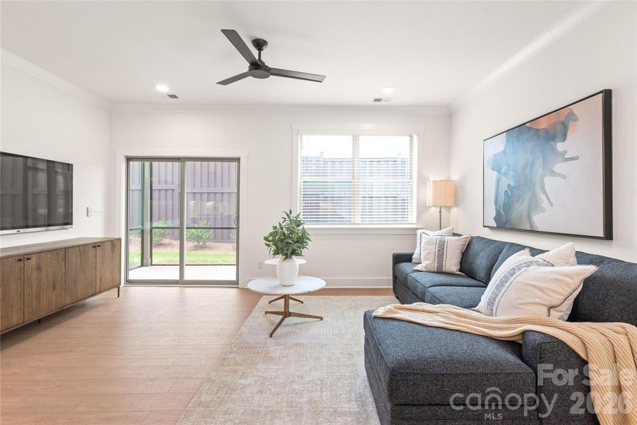 Furnished interior view inside a new home in , Charlotte (Image 32). Furnished interior view inside a new home in , Charlotte (Image 32).