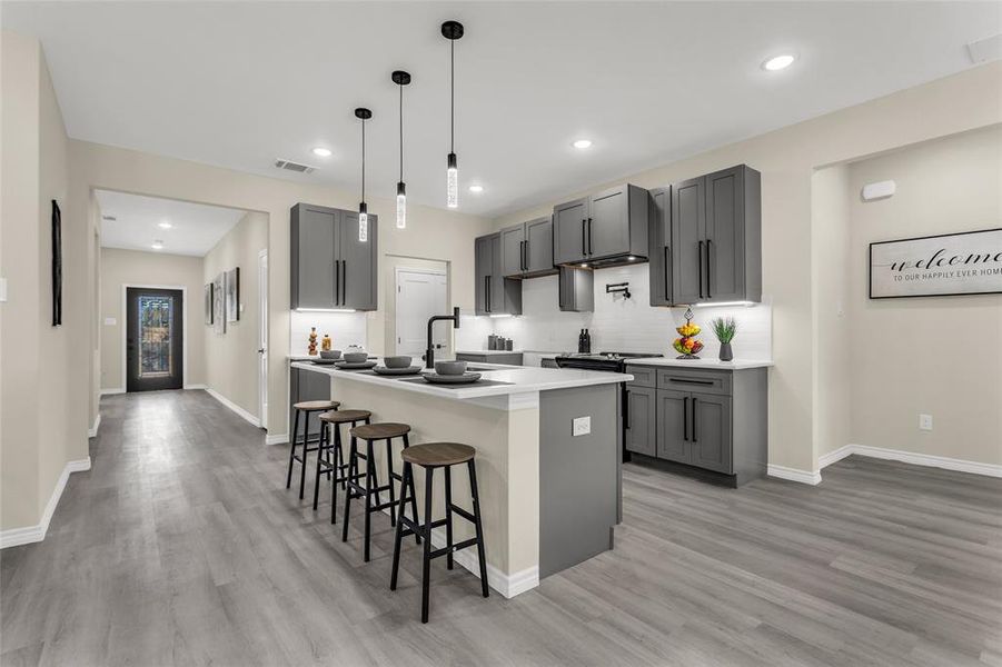 Furnished interior view inside a new home in , Gun Barrel City (Image 27).