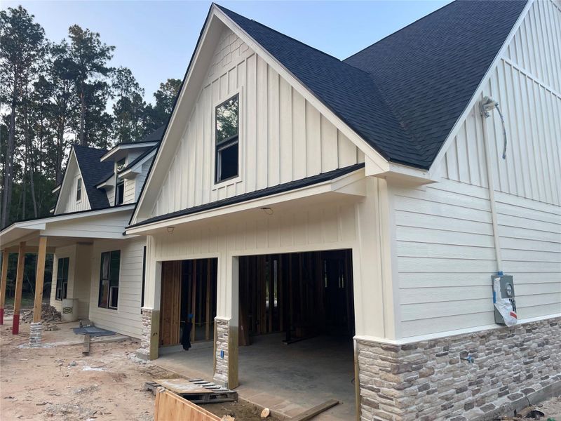 Exterior details and patio area of a home in , Village Mills (Image 27). Exterior details and patio area of a home in , Village Mills (Image 27).