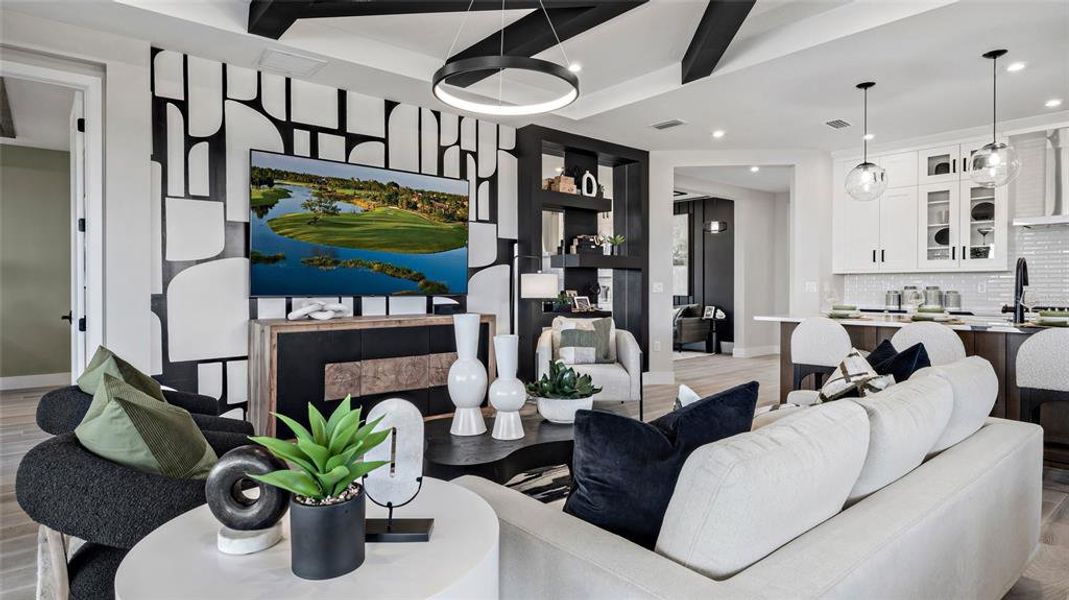 Furnished interior view inside a new home in Cresswind at Lake Harris, Tavares (Image 10).