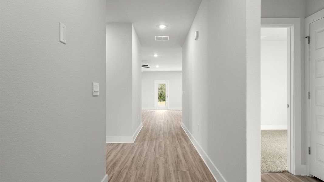 Spacious, unfurnished interior of a new home in Buffer Farms, Port Saint Joe (Image 13). Spacious, unfurnished interior of a new home in Buffer Farms, Port Saint Joe (Image 13).