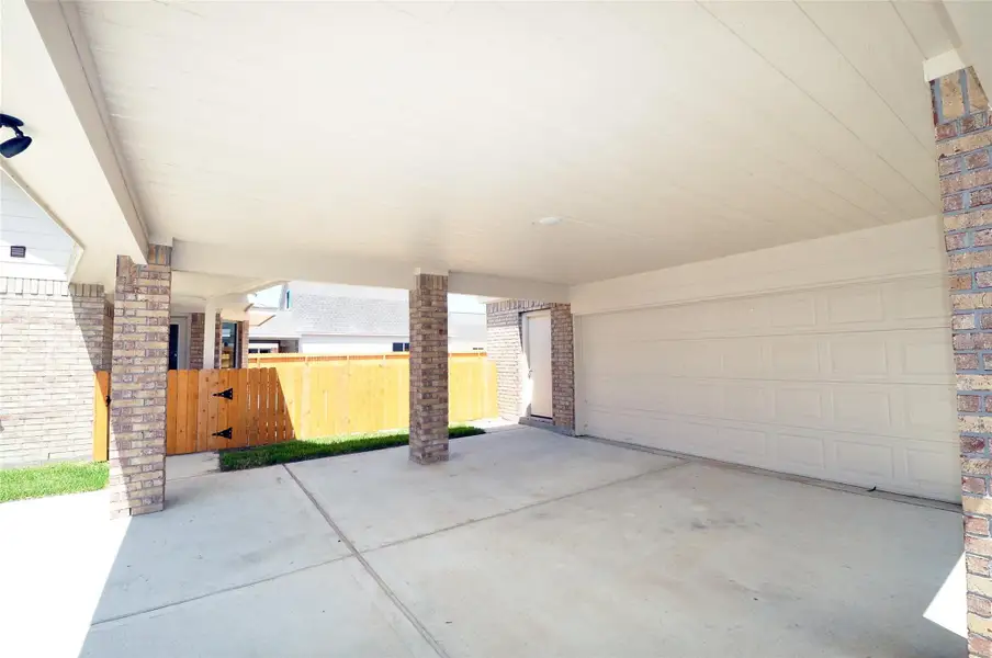 Exterior details and patio area of a home in , League City (Image 27). Exterior details and patio area of a home in , League City (Image 27).