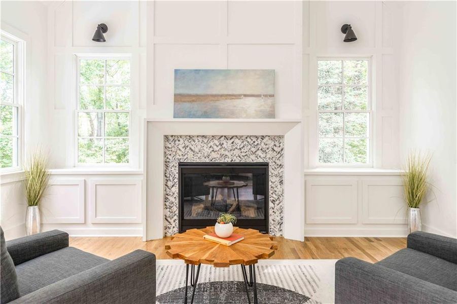 Furnished interior view inside a new home in , Atlanta (Image 12). Furnished interior view inside a new home in , Atlanta (Image 12).