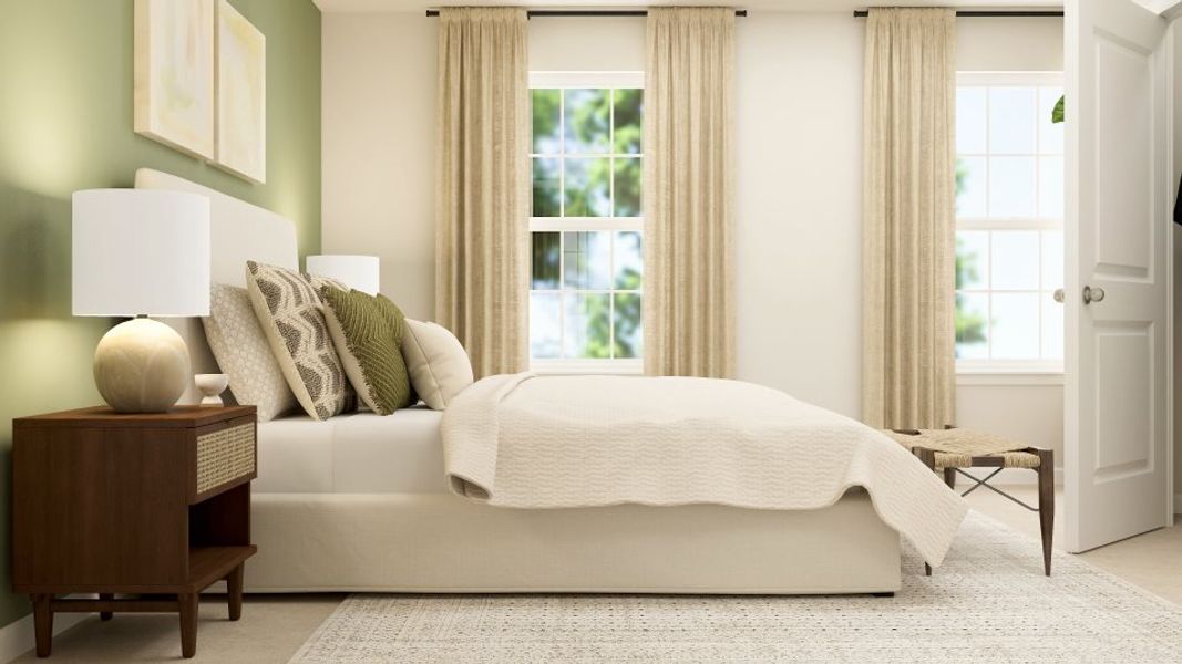 Representative furnished interior of a home built from the Hickory by Lennar in Elizabeth: Arbor, Fort Mill (Image 38).