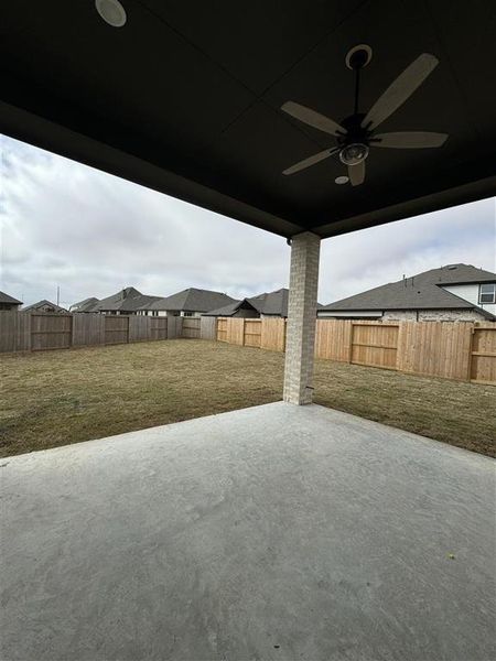 Extended outdoor living into an oversized backyard!