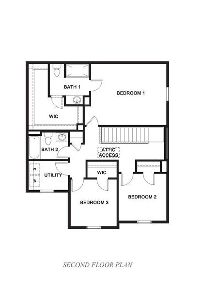 2D floor plan layout of this home in Maplewood Meadows, Talty, TX (Image 3).