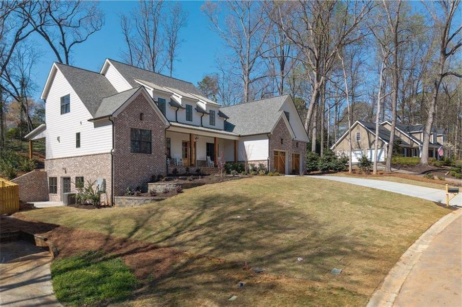 Front exterior of a new home in , Marietta, GA, highlighting curb appeal (Image 27).