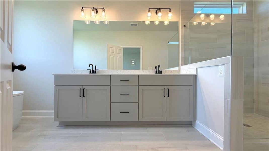 Furnished interior view inside a new home in Wehunt Meadows, Hoschton (Image 9).