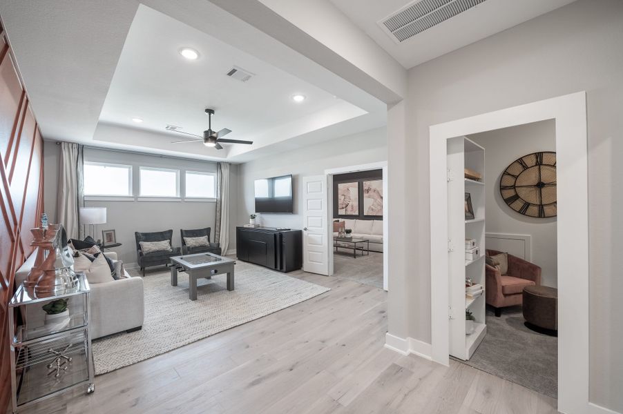 Representative furnished interior of a home built from the Casoria by Tri Pointe Homes in Solace Collection At Evergrove, Richmond (Image 29).