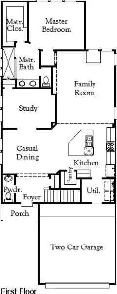 2D floor plan layout of this home in Heartland, Crandall, TX (Image 3).