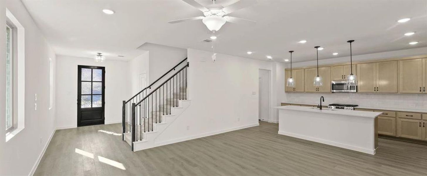 Open Kitchen-Living Room featuring the Artisan Collection