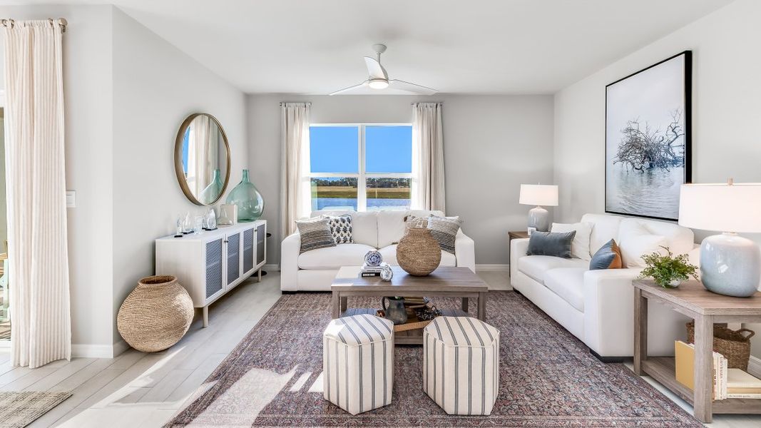 Furnished interior view inside a new home in Cape Coral Water & Sewer, Cape Coral (Image 7).