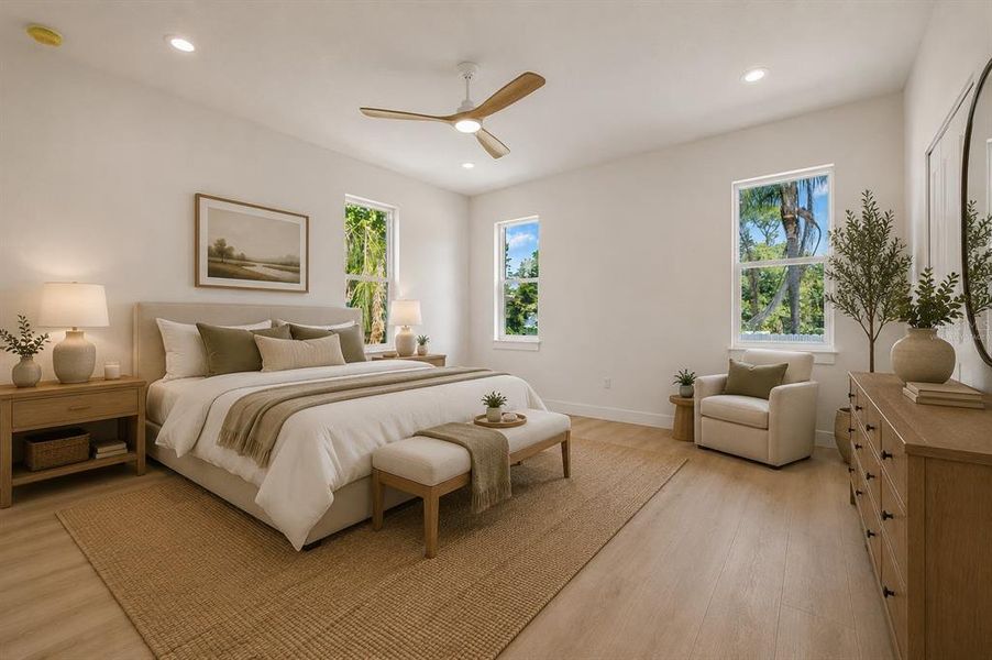 Furnished interior view inside a new home in , Tampa (Image 28).