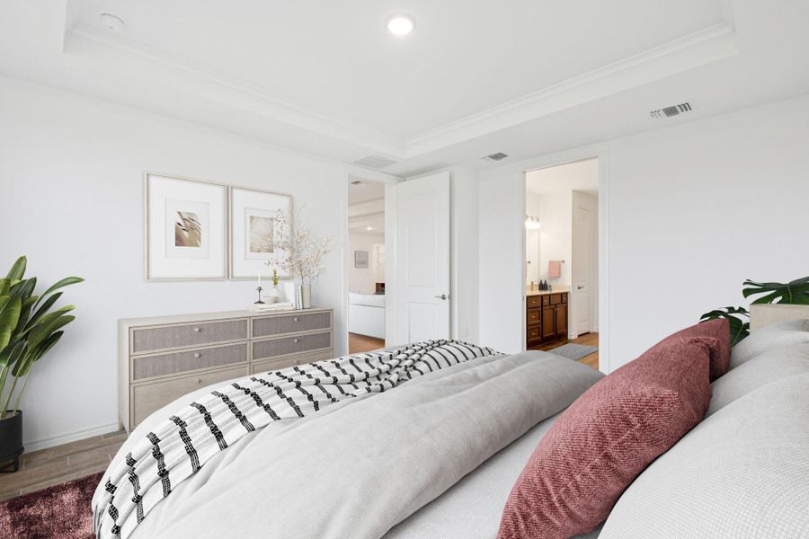 Furnished interior view inside a new home in Del Webb Fulshear, Fulshear (Image 11).