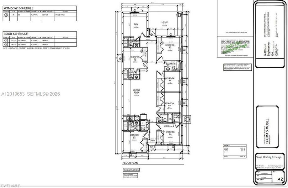 2D floor plan layout of this home in , Fort Myers, FL (Image 6).