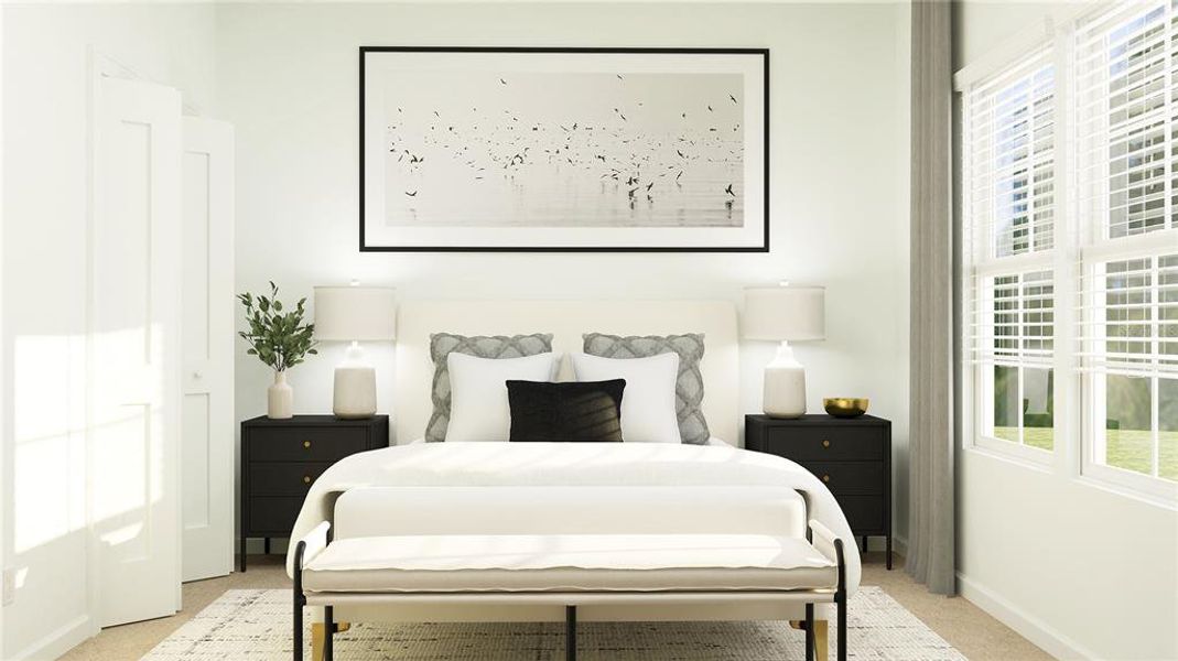 Furnished interior view inside a new home in Trailhead Landing: Trailhead Landing 60s, Alachua (Image 2).