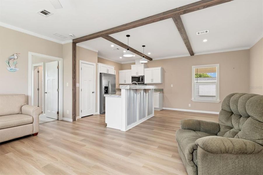 Furnished interior view inside a new home in , Englewood (Image 9). Furnished interior view inside a new home in , Englewood (Image 9).