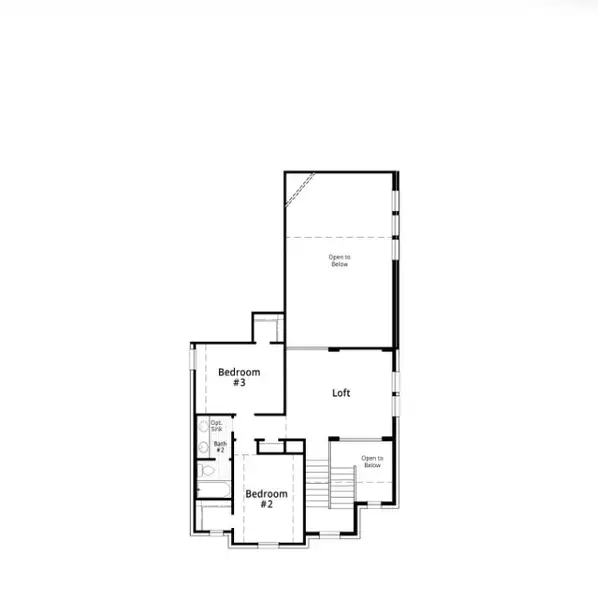 2D floor plan layout of this home in Goodland: 40ft. lots, Venus, TX (Image 3).
