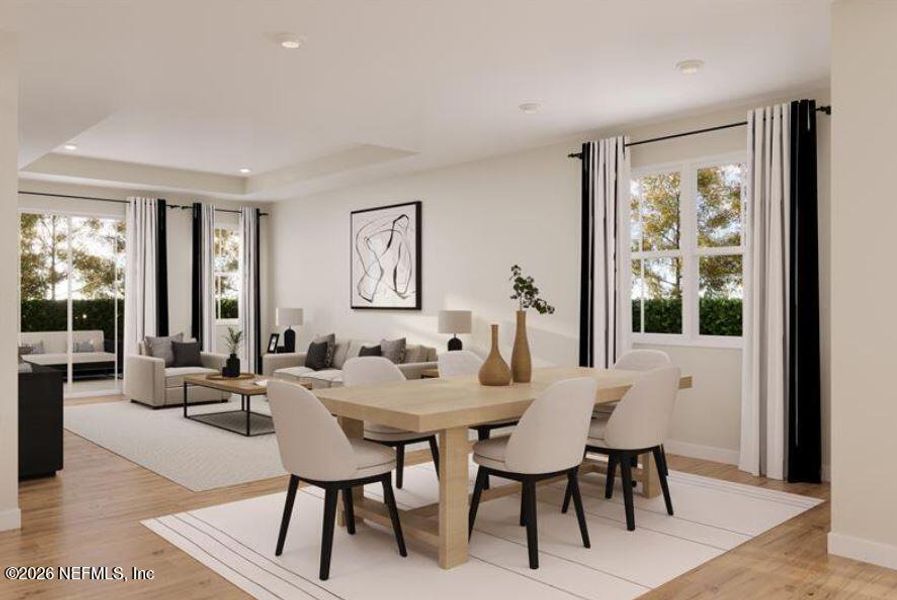 Furnished interior view inside a new home in Seminole Palms Single-Family Homes, Palm Coast (Image 6). Furnished interior view inside a new home in Seminole Palms Single-Family Homes, Palm Coast (Image 6).