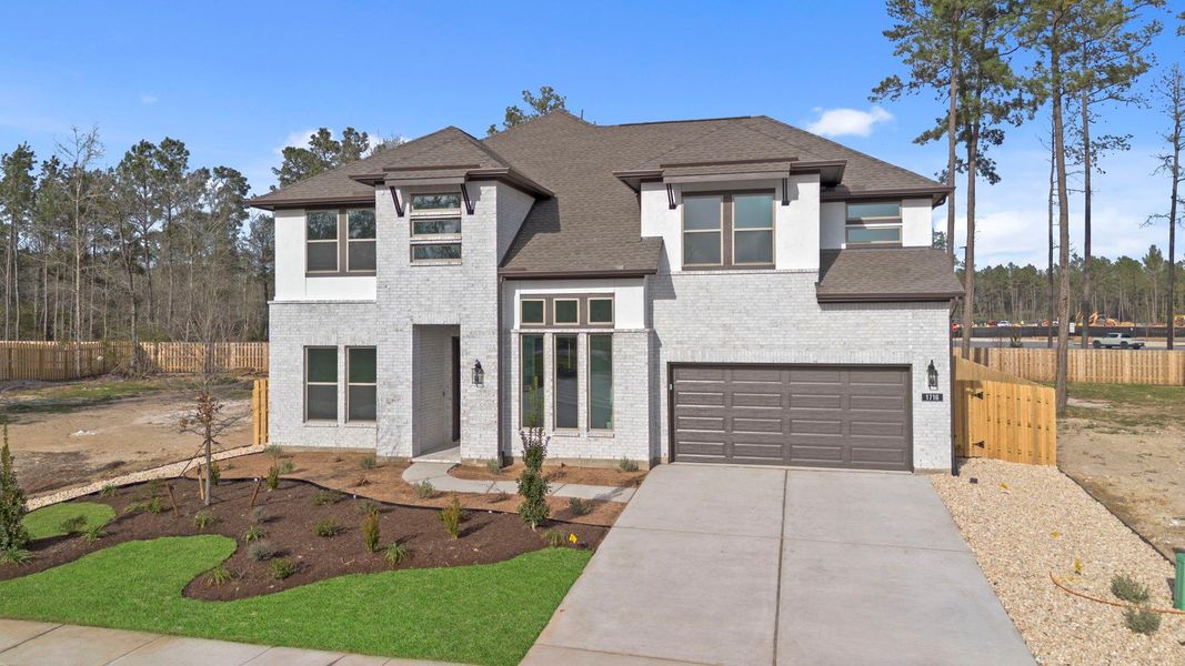 Front exterior of a new home in Colton, Todd Mission, TX, highlighting curb appeal (Image 23).