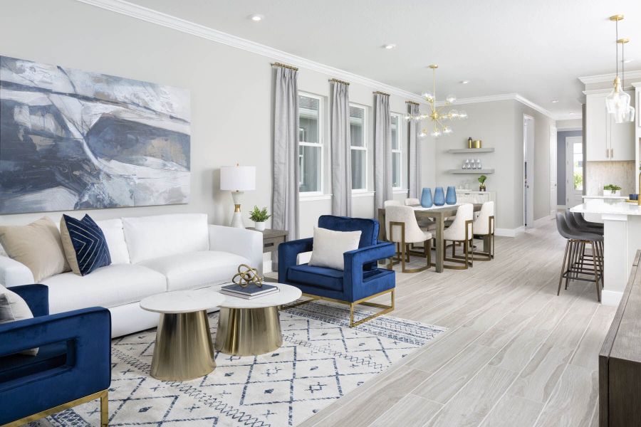 Representative furnished interior of a home built from the Pelican by Mattamy Homes in Wellen Park, Venice (Image 9).