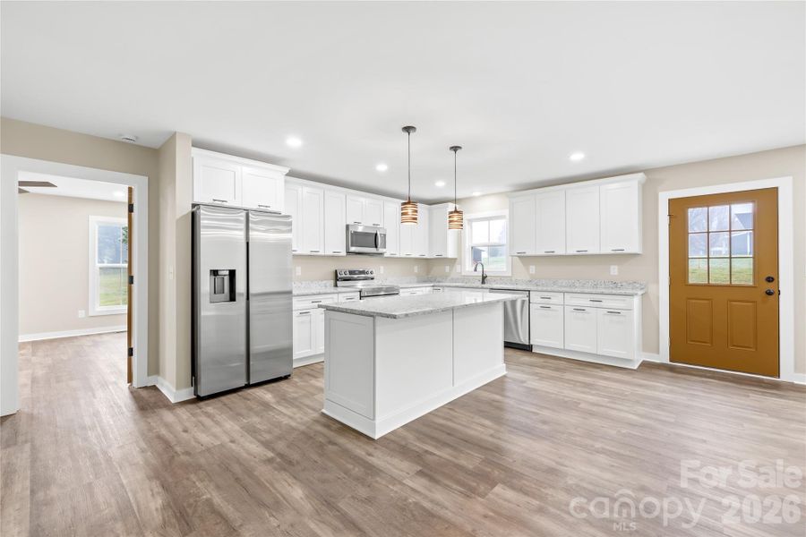 Furnished interior view inside a new home in , Statesville (Image 9).