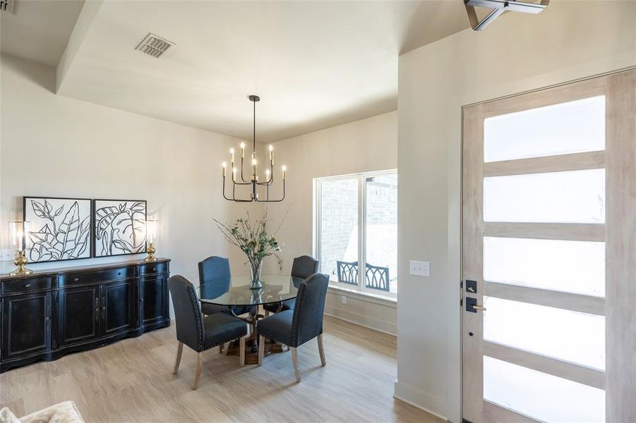 Furnished interior view inside a new home in , Abilene (Image 9).