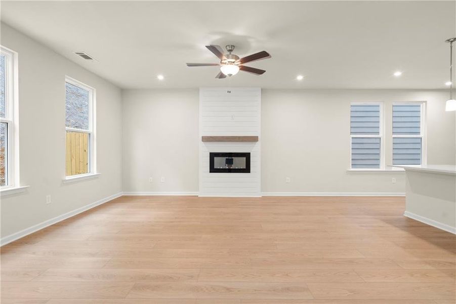 Spacious, unfurnished interior of a new home in The Village at Shallowford, Kennesaw (Image 32).