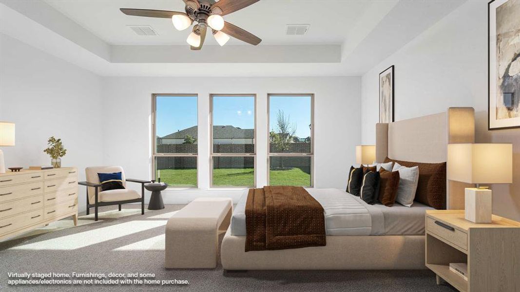 Furnished interior view inside a new home in M3 Ranch 50', Mansfield (Image 10). Furnished interior view inside a new home in M3 Ranch 50', Mansfield (Image 10).